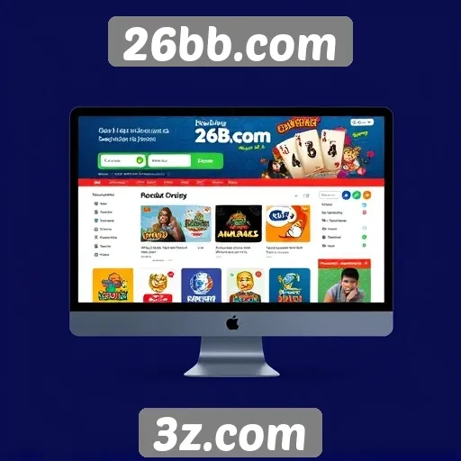 Usabilidade e design do site 26bb.com para jogadores